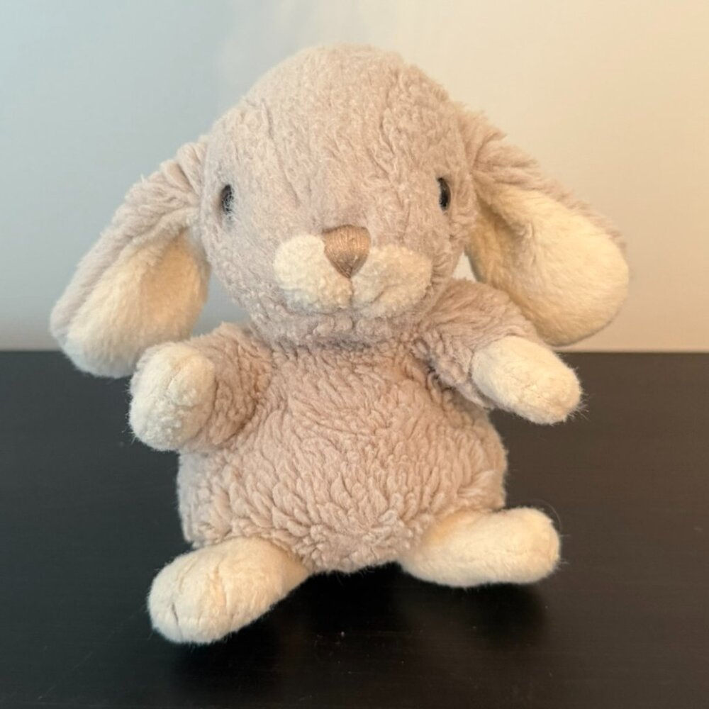 Bukowski Swedish Design 5" Mini Beanbag Bunny Rabbit Plush Beige Stuffed Animal